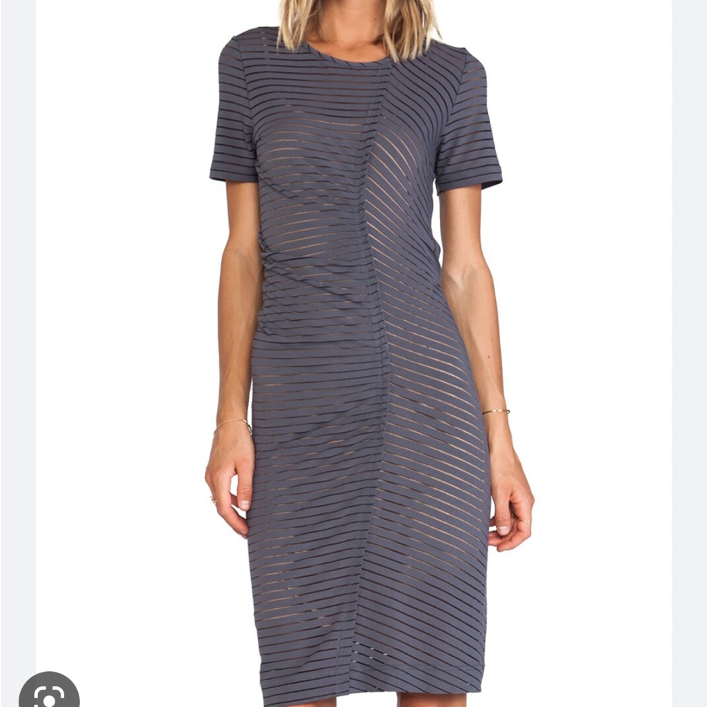 Marc By Marc Jacobs | Jamie Stripe Jersey Dress In Pale Limo